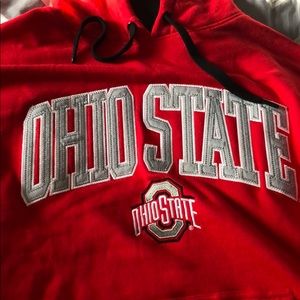 Red XXL Ohio state hoodie. Never worn! Unisex!